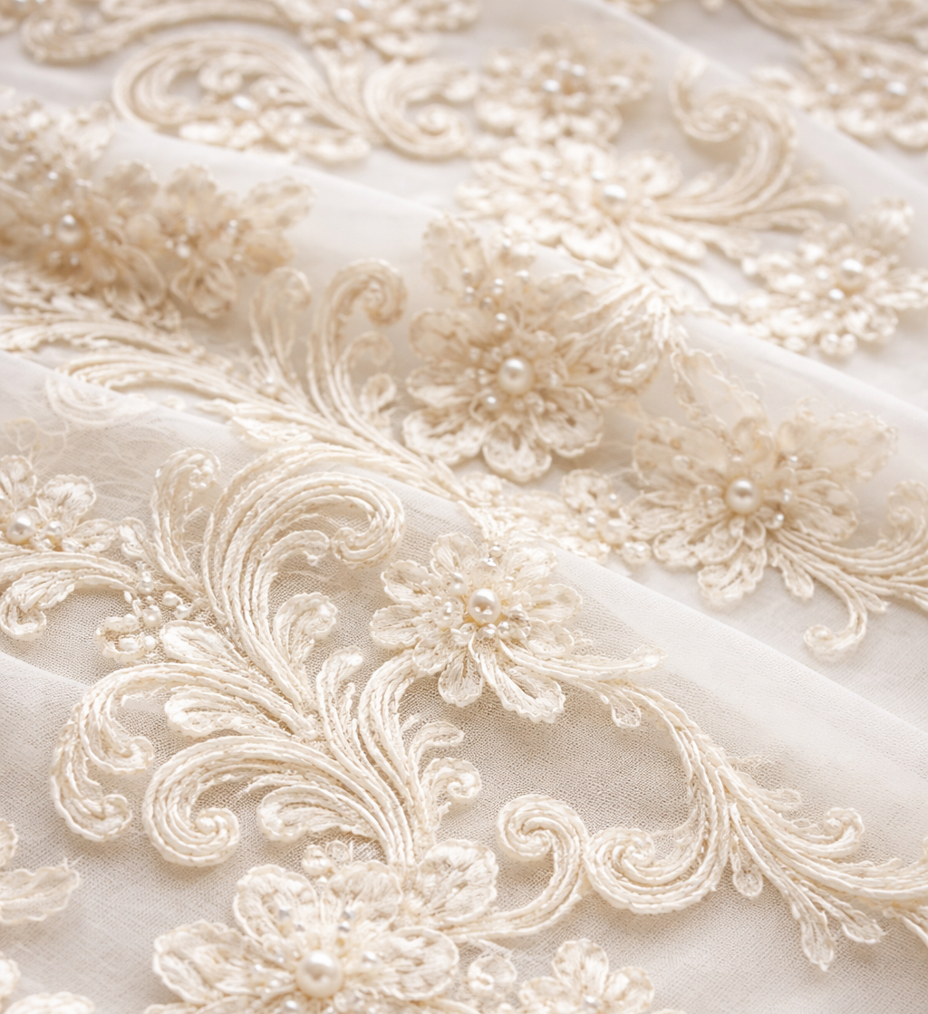 Corded Embroidery and Lace Border Designs: Sewing & Craft Ideas