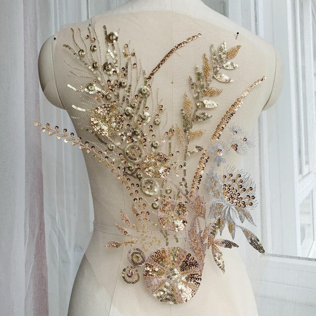 Creating Stunning Fashion with Lace Borders, Sequin, and Beaded Appliques