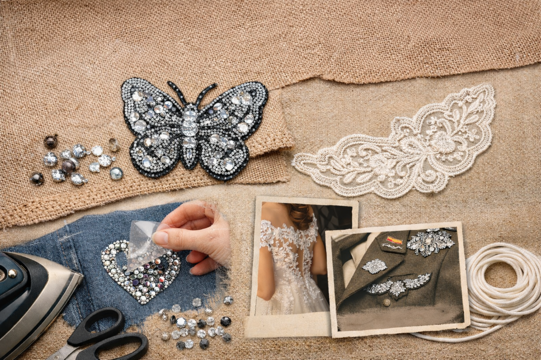 Durable Beaded Sequin Appliques for Fabric