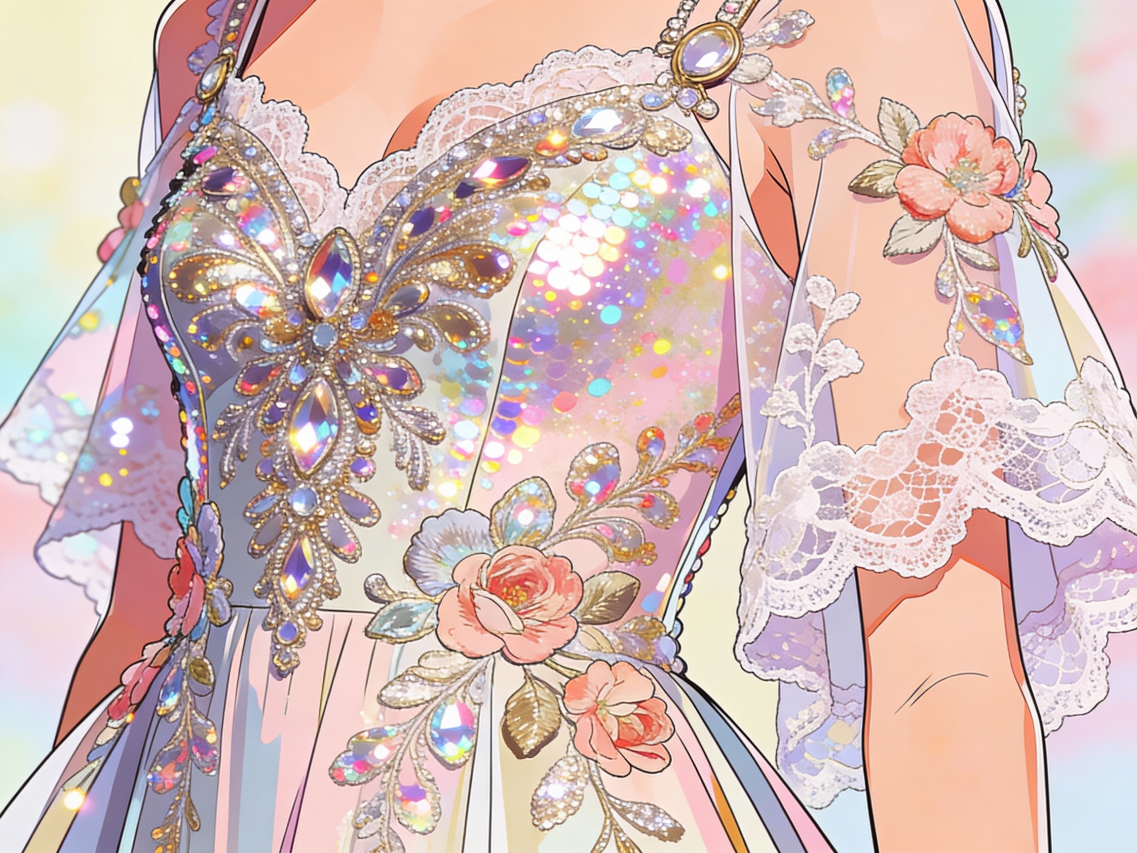 Elevating Fashion with Sequins, Appliques, and Floral Lace Materials