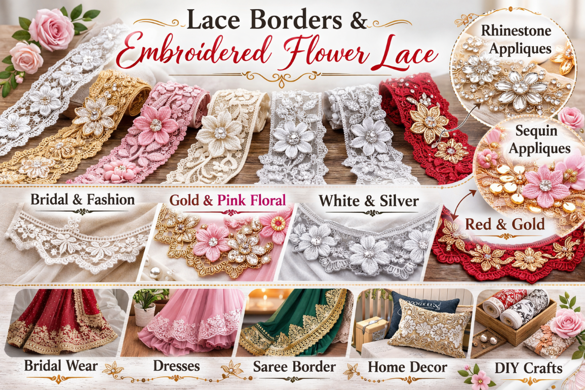 How Lace Borders Improve Embroidered Flower Lace