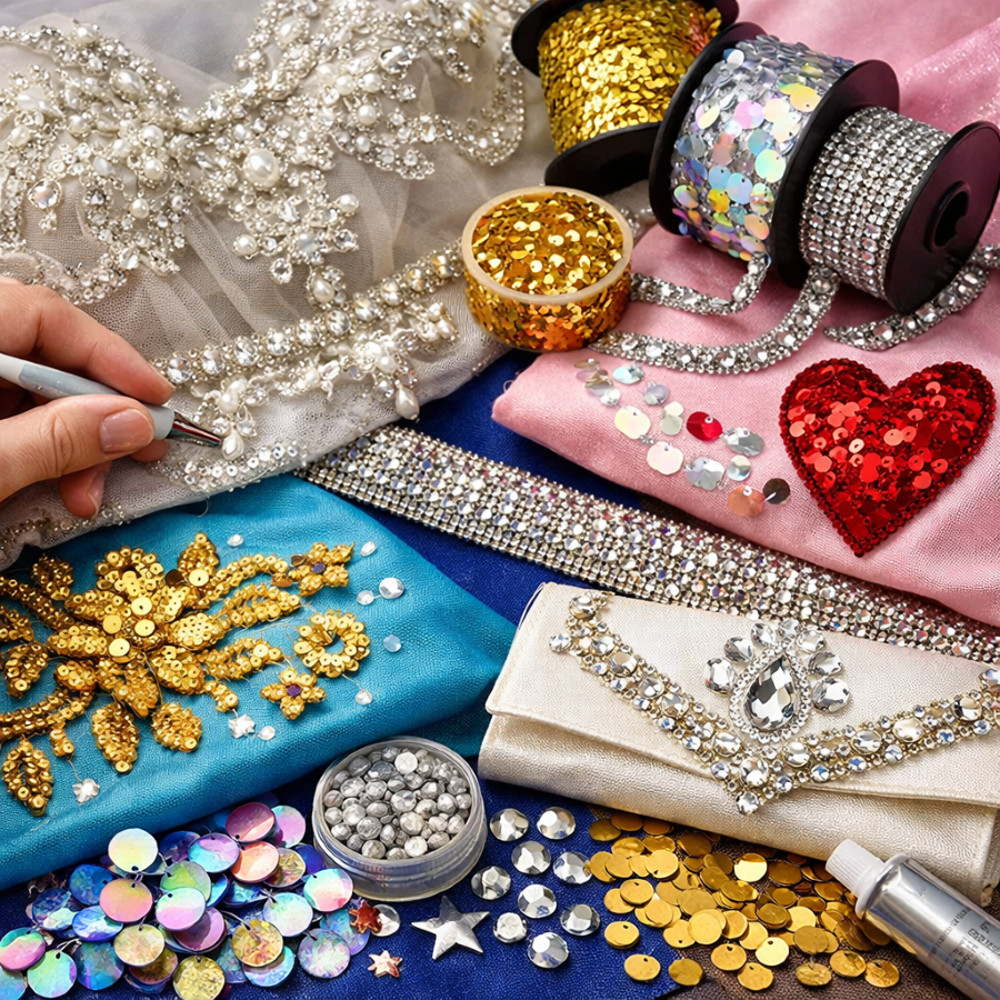 Sequin Trims and Rhinestone Appliques: The Secret to Standout Fashion Designs