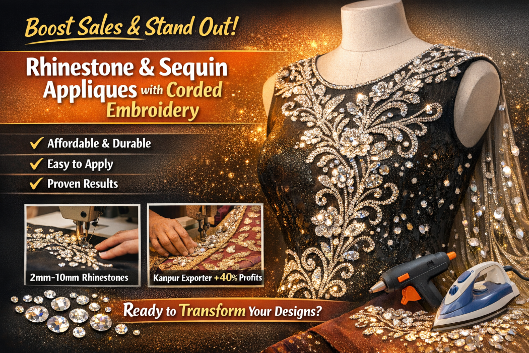 From Flat to Fabulous: Why Every Designer Needs Rhinestone & Sequin Appliques
