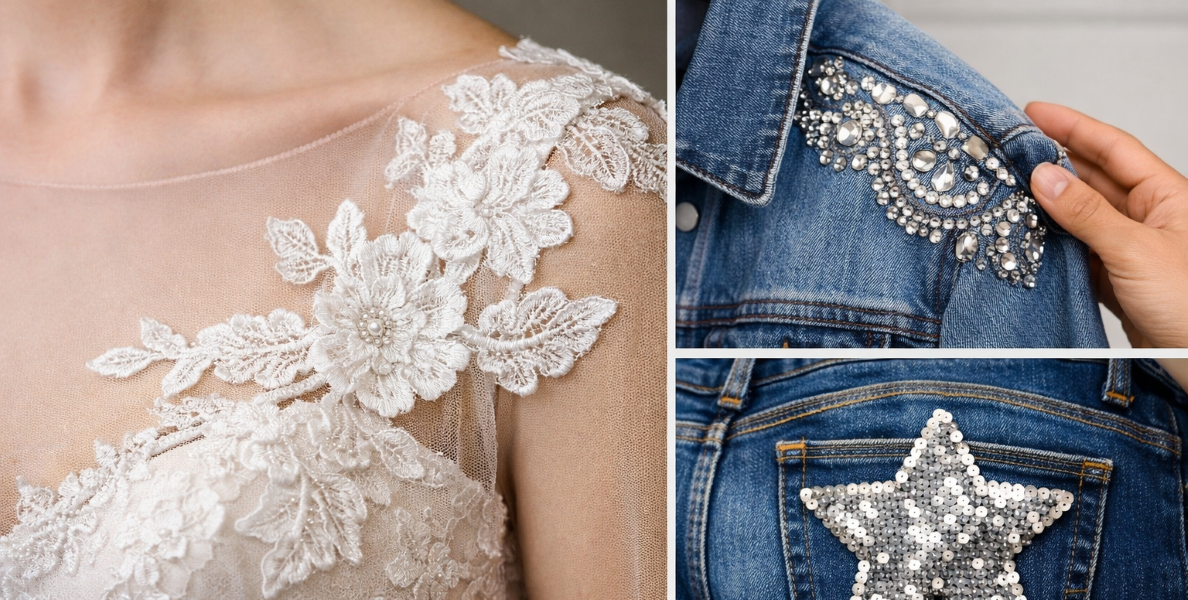 Best Lace, Rhinestone, and Sequin Appliques for Fashion Projects