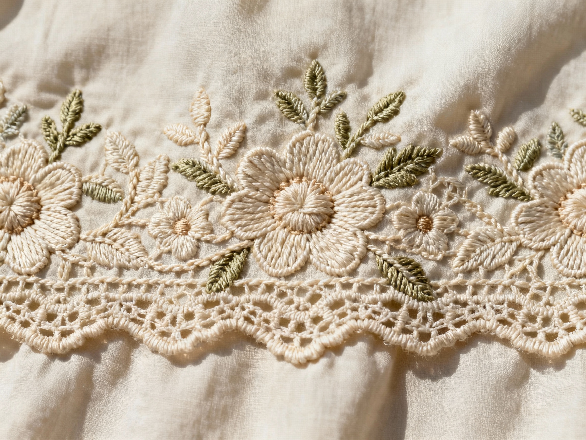 Lace Border & Cording Embroidery: Easy Tips & Examples