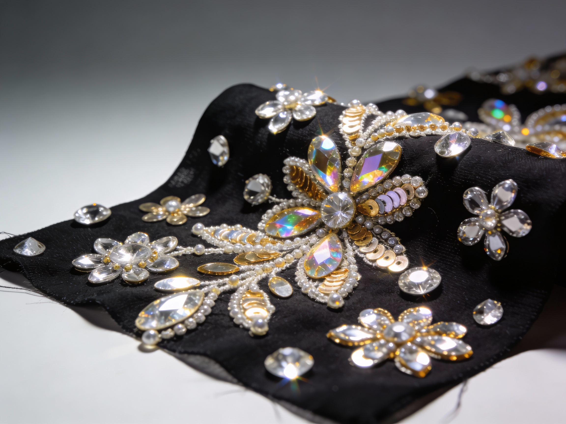 Adding Glamour and Texture: The Magic of Rhinestone, Sequin, and Beaded Appliqués