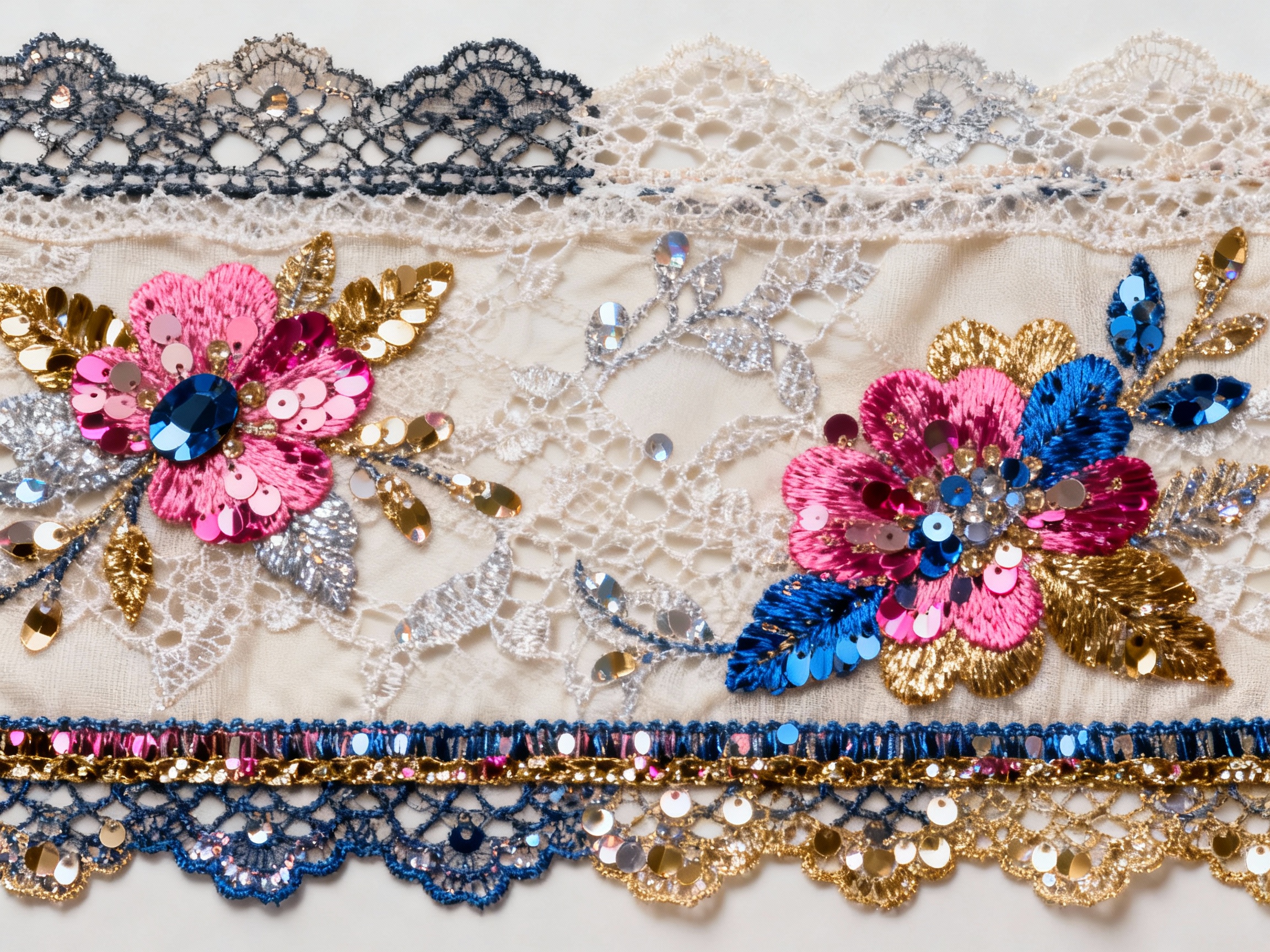 Lace Borders, Sequin Appliques & Trims: Easy Ways to Upgrade Your Designs