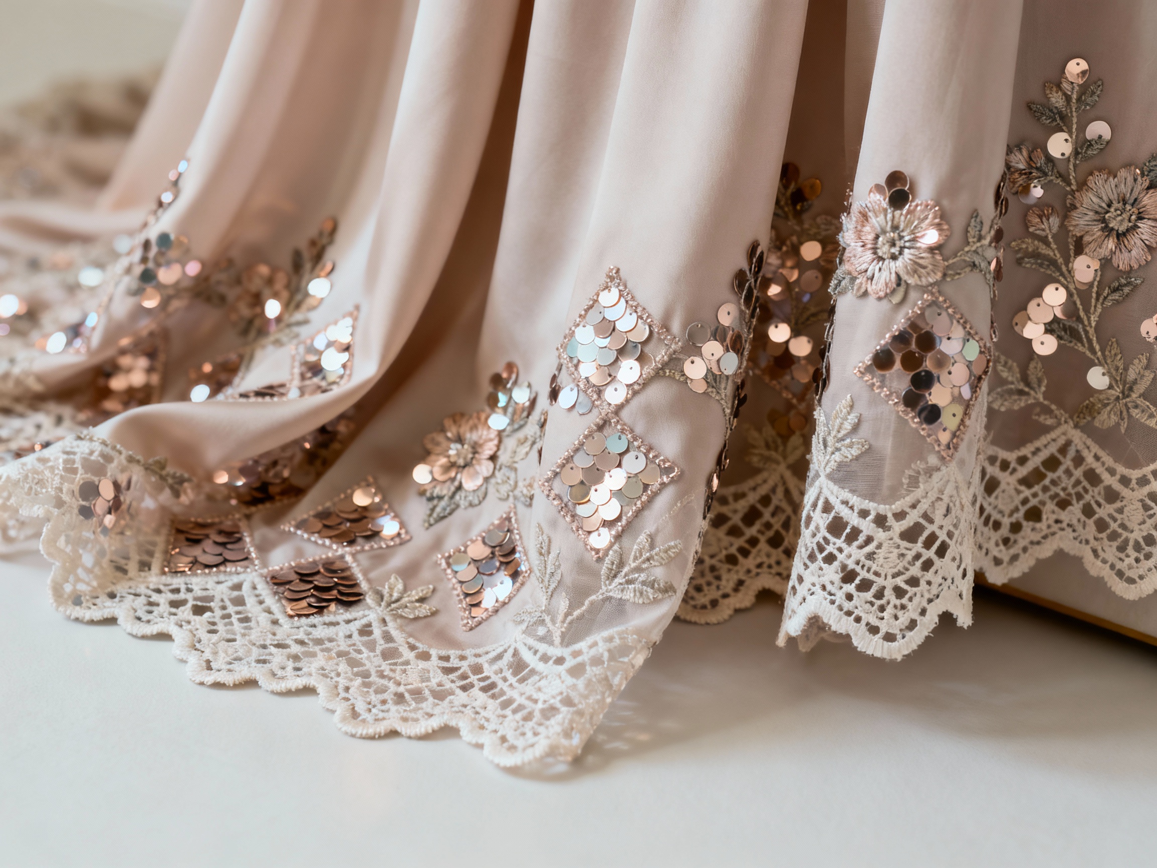 Transform Your Designs with Sequin Appliques, Trims, and Floral Lace