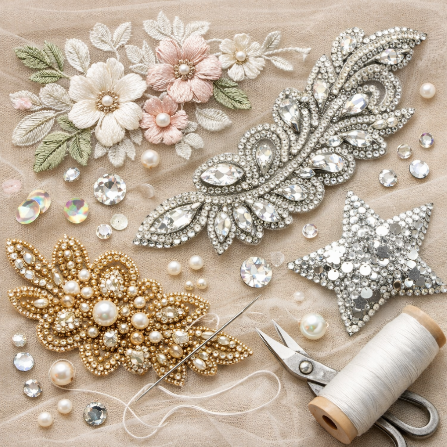Boost Sales and Save Time with Easy-to-Sew Beaded and Sequin Appliques