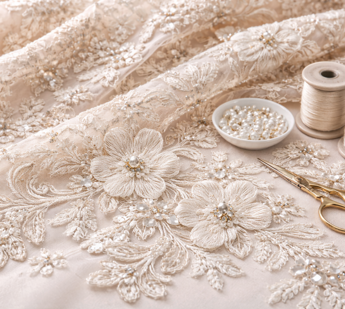 How Corded Embroidery Flower Lace Helps Handmade Fashion Sell
