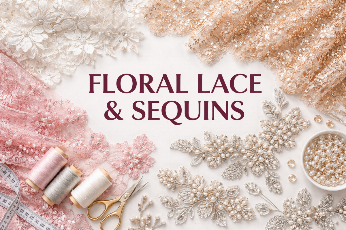 Using Floral Lace and Sequin Appliques for Better Designs