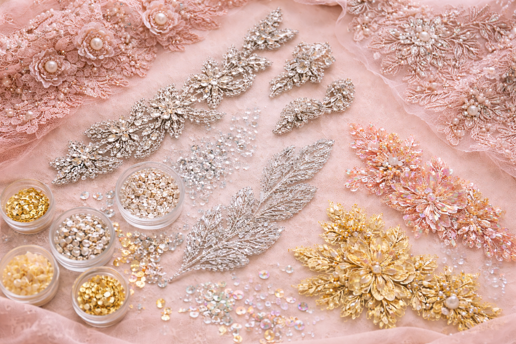 Revamp Your Fashion Line with Floral Lace, Rhinestone, and Sequin Appliques