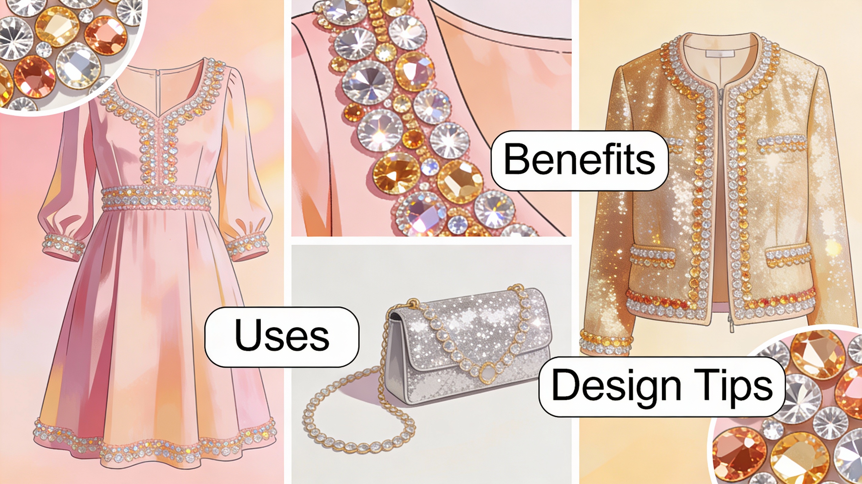 Sequin Appliques and Trims: Uses, Benefits, and Design Tips