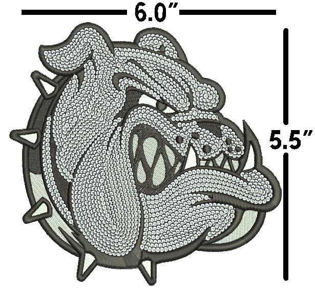Bulldog applique